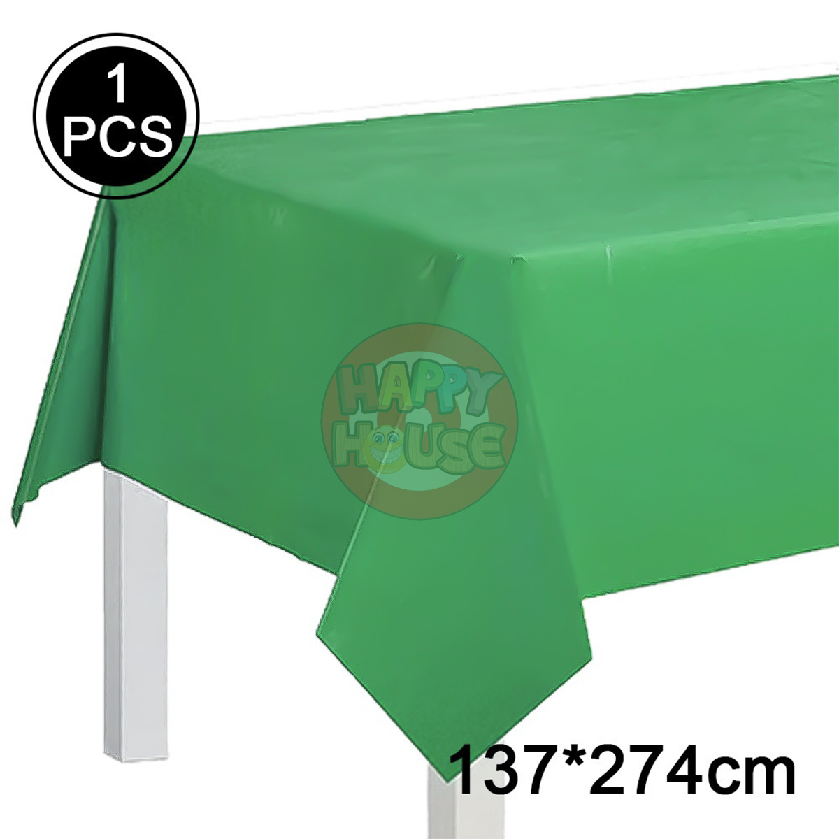 ผ้าปูโต๊ะ 137 x 274 cm. สีเขียวเข้ม