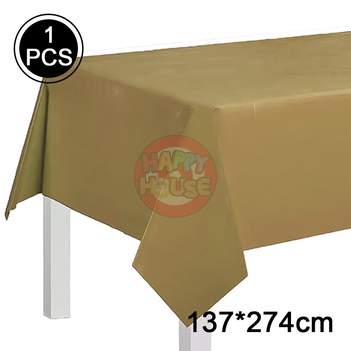ผ้าปูโต๊ะ 137 x 274 cm. สีทอง