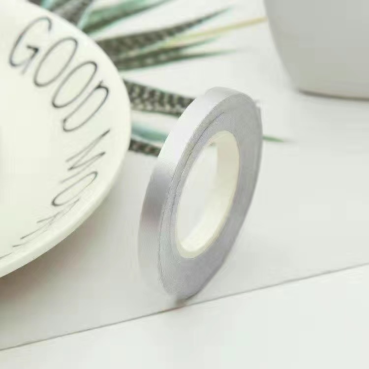 ริบบิ้นลูกโป่ง สีเทา 5มม * 10 เมตร