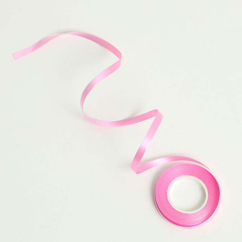 ริบบิ้นลูกโป่ง สีชมพู 5มม * 10 เมตร