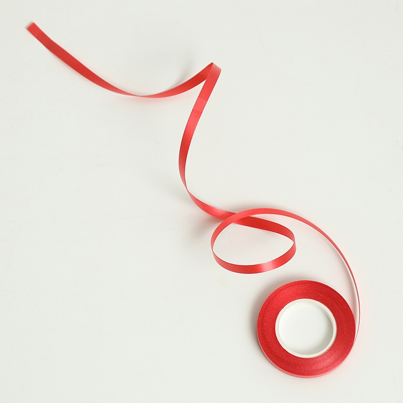 ริบบิ้นลูกโป่ง สีแดง5มม * 10 เมตร