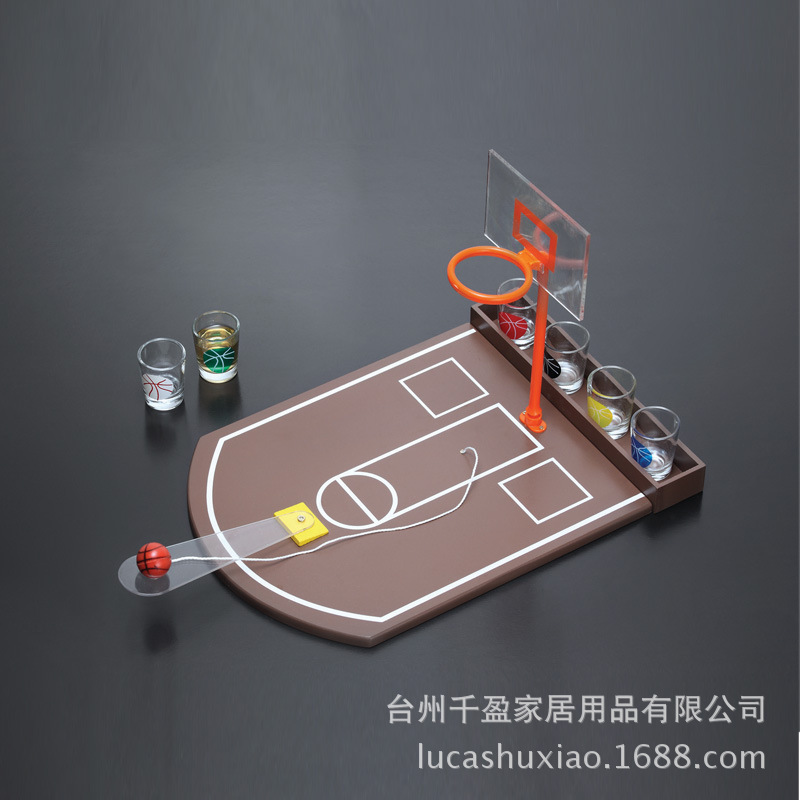 บาสเกตบอลแก้วไวน์ ชุดเกมดื่มPropsไม้