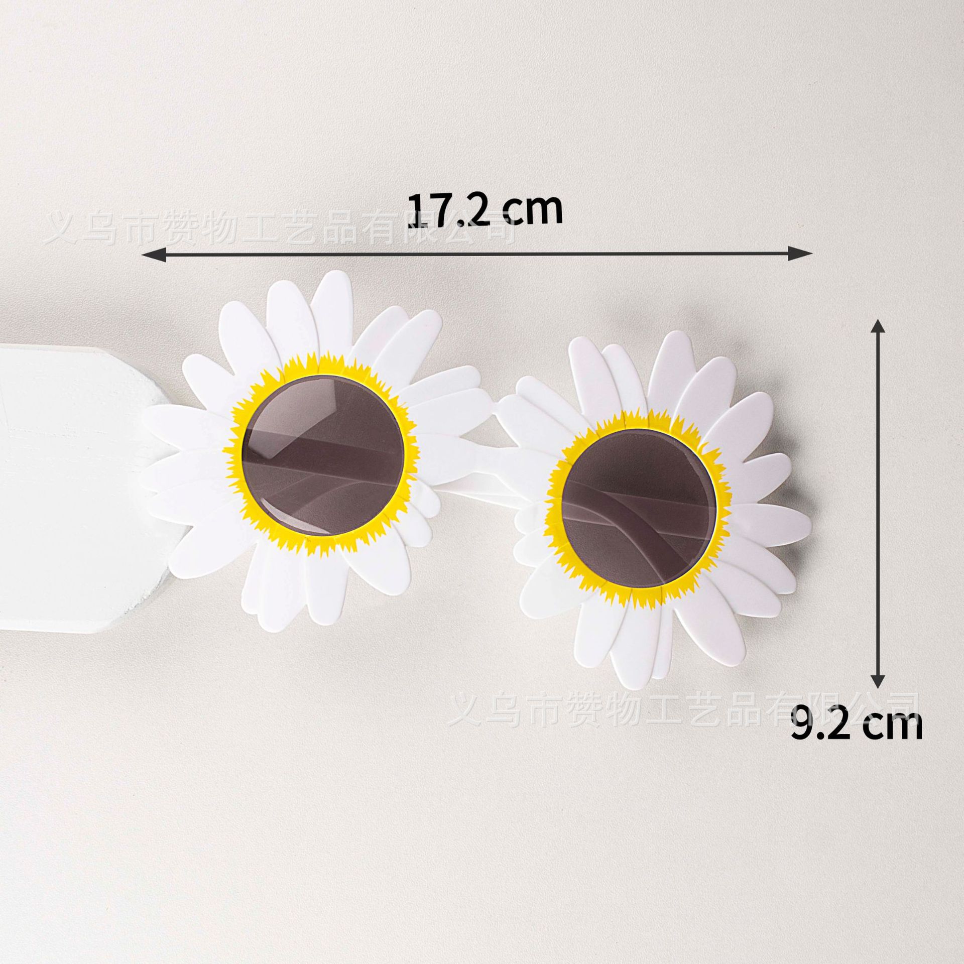 แว่นตาแฟนซี ปาร์ตี้ พลาสติก ลวดลาย Model : 02	Sunflower White