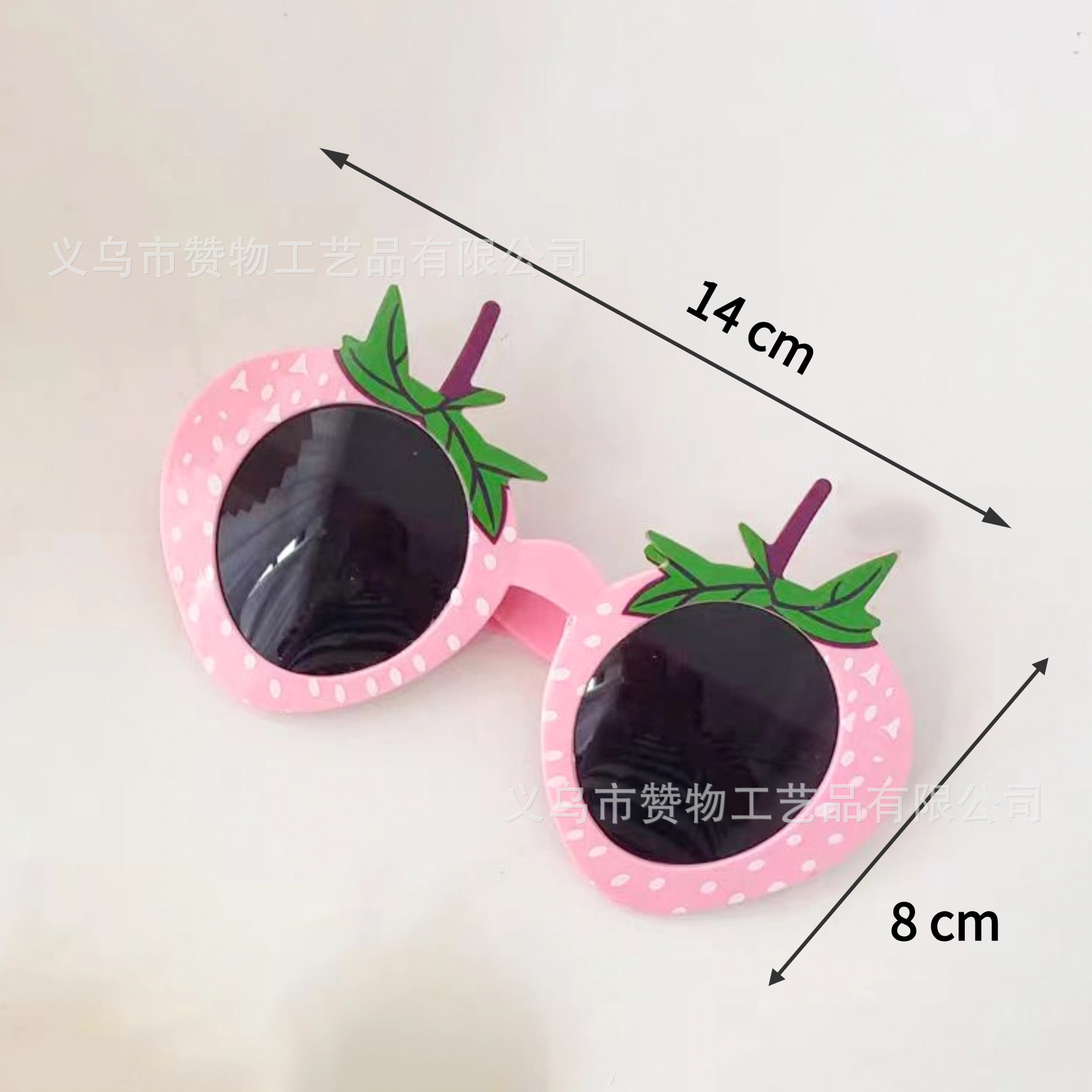 แว่นตาแฟนซี ปาร์ตี้ พลาสติก ลวดลาย Model : 12	Strawberry Pink		