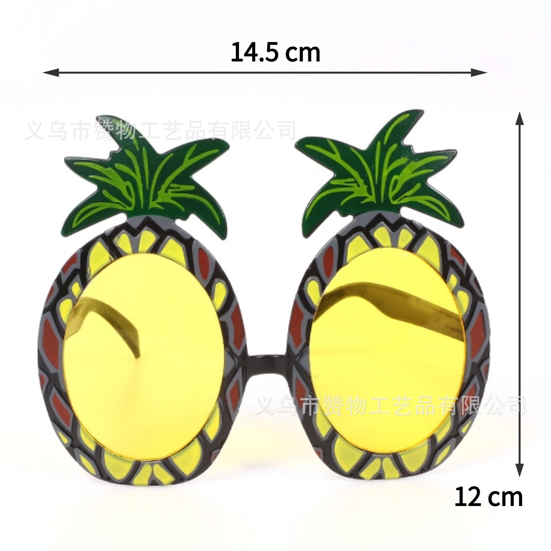 แว่นตาแฟนซี ปาร์ตี้ พลาสติก ลวดลาย Model : 14	Hawaiian Pineapple		