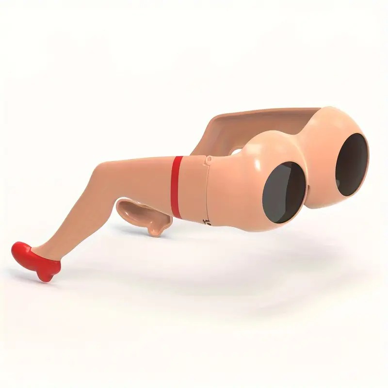 แว่นตาแฟนซี บั้นท้าย ขาสวย พลาสติก Sunglasses Novelty Leg & Buttocks  เลนดำ