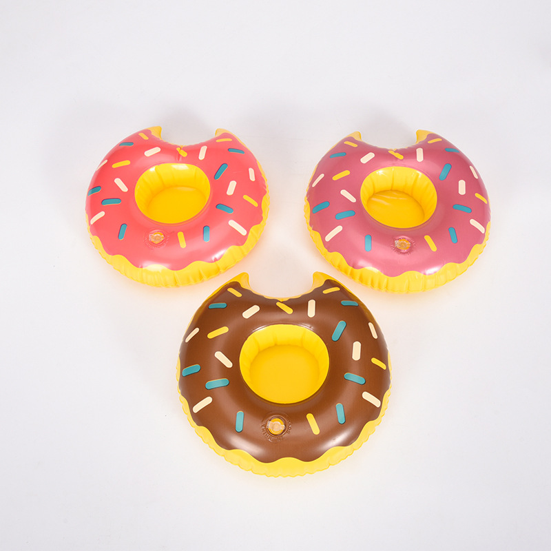 ห่วงยางรองแก้ว แฟนซี Floating Pool Cup ลาย โดนัท	Donut	Model : 12