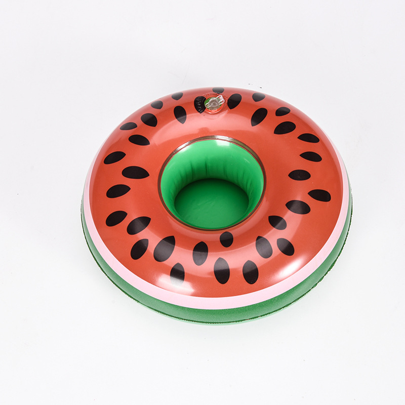 ห่วงยางรองแก้ว แฟนซี Floating Pool Cup ลาย แตงโมกลม	watermelon V.1	Model : 13