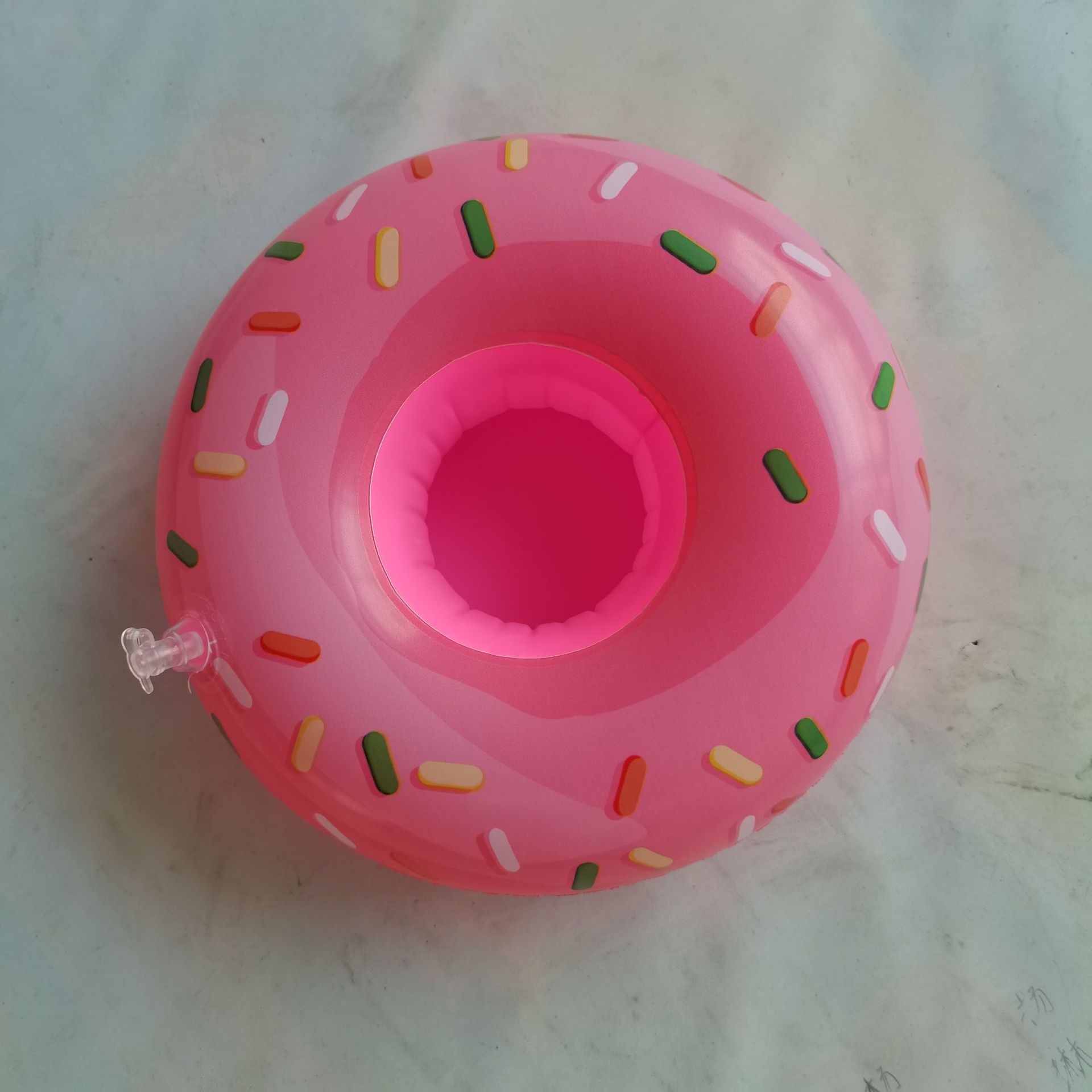 ห่วงยางรองแก้ว แฟนซี Floating Pool Cup ลาย โดนัท ชมพู	Donut Pink	Model : 19