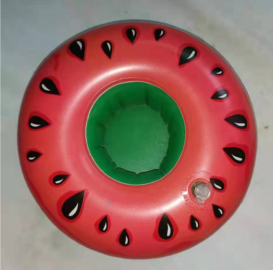 ห่วงยางรองแก้ว แฟนซี Floating Pool Cup ลาย แตงโมกลม	watermelon V.2	Model : 20