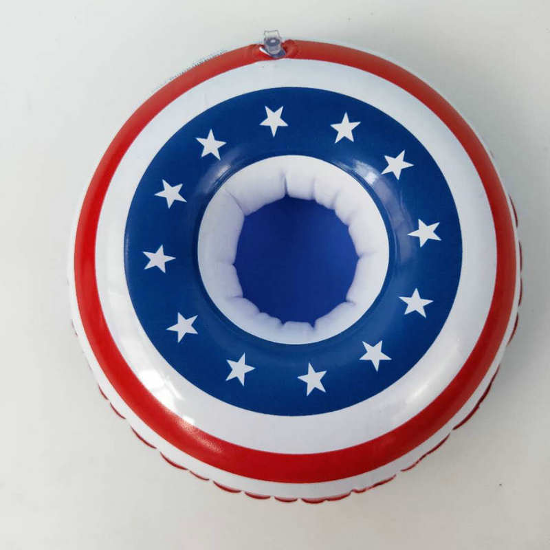 ห่วงยางรองแก้ว แฟนซี Floating Pool Cup ลาย กลม อเมริกัน	American Circle	Model : 26