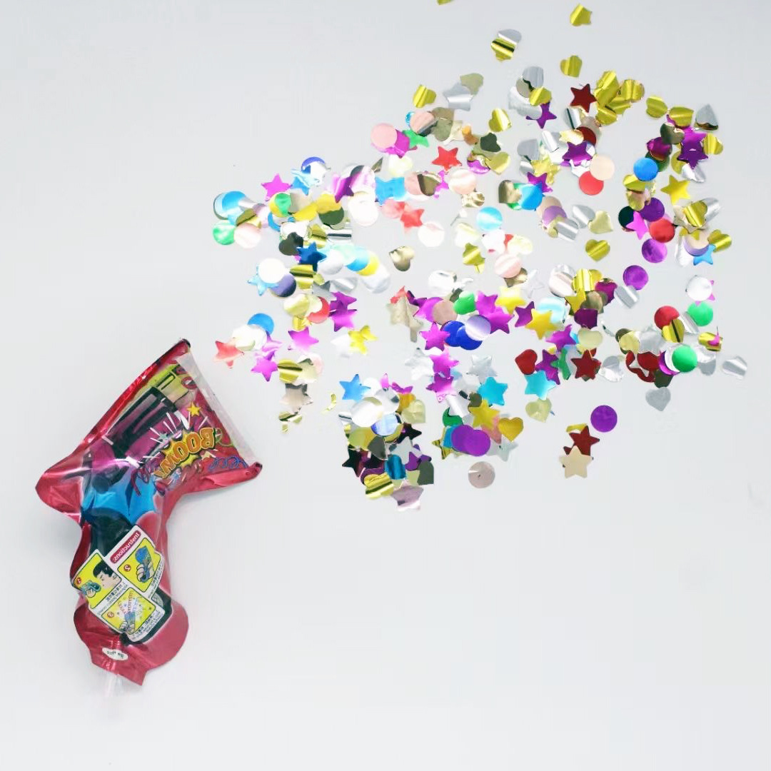 ปืนยิงพลุ ปาร์ตี้ Fireworks Guns Handheld คละสี แบบเป่า