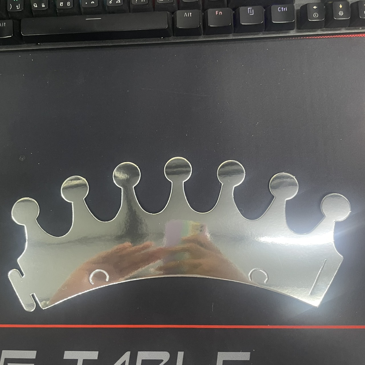 หมวกปาร์ตี้กระดาษ รูปทรง มงกุฏ สี เงิน