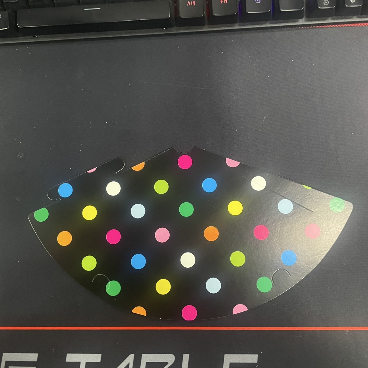 หมวกปาร์ตี้กระดาษ ลายจุดใหญ่ สี ดำ