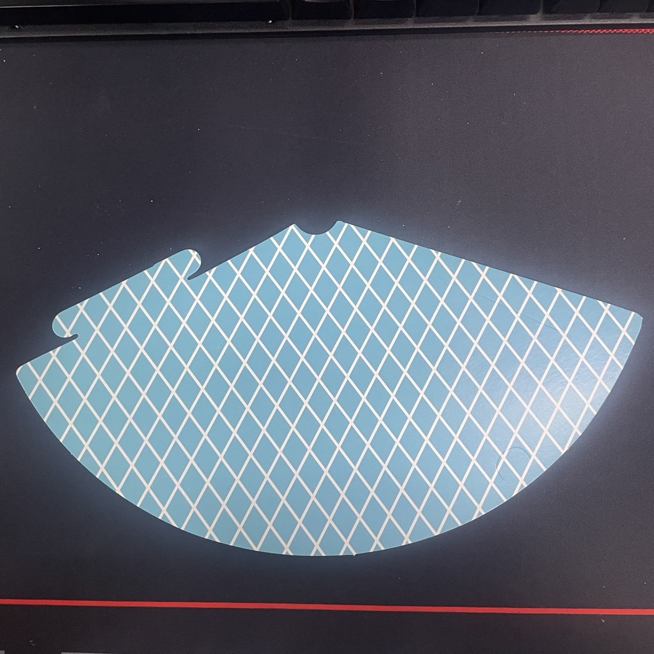 หมวกปาร์ตี้กระดาษ ลายทาง สี ฟ้า