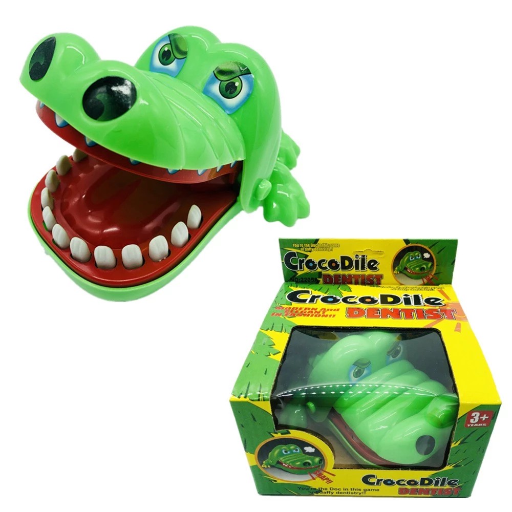 จระเข้กัดนิ้ว สีเขียว