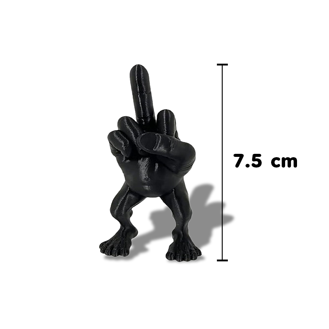 โมเดลนิ้วกลาง เล็ก 7.5 CM สีดำ