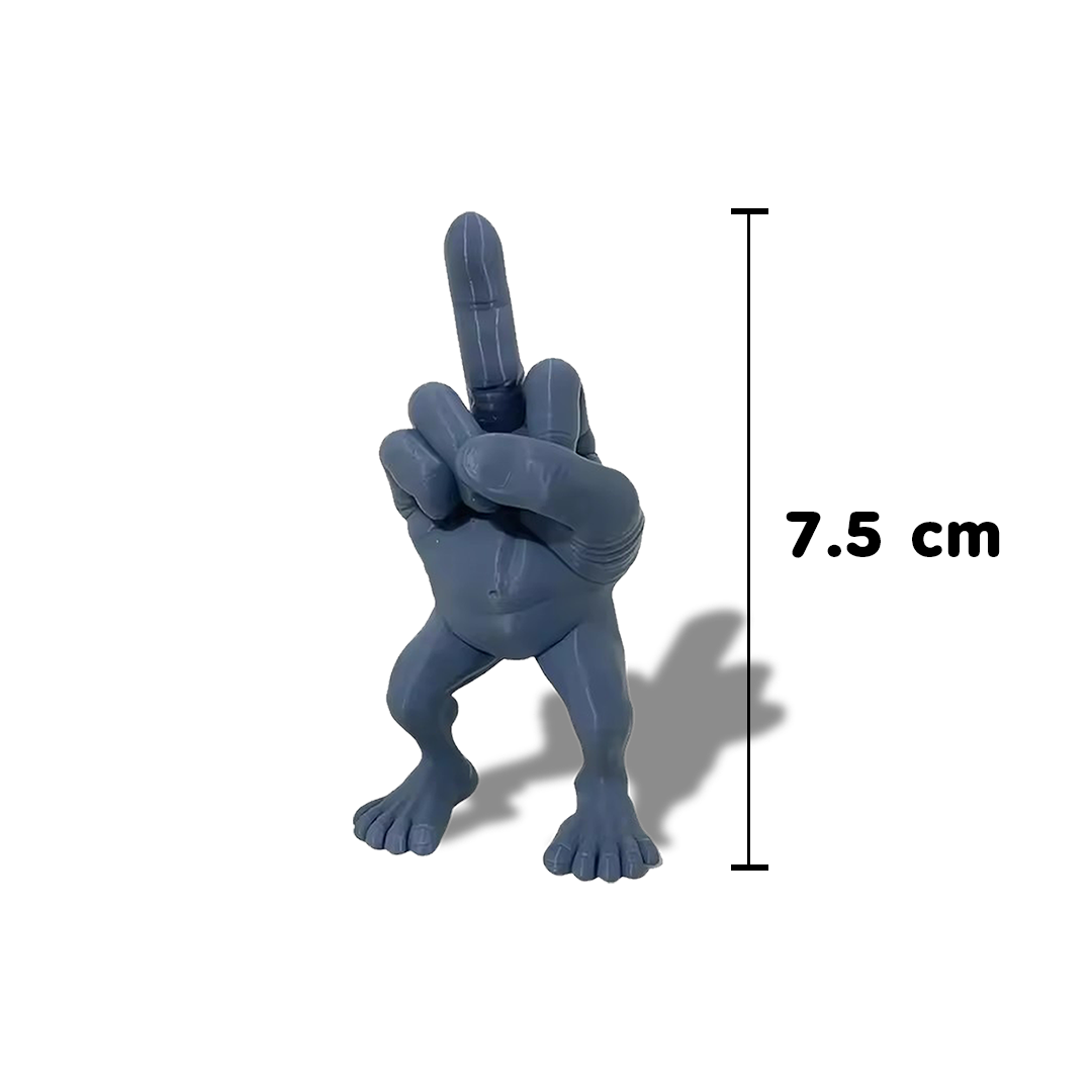 โมเดลนิ้วกลาง เล็ก 7.5 CM สีน้ำเงิน