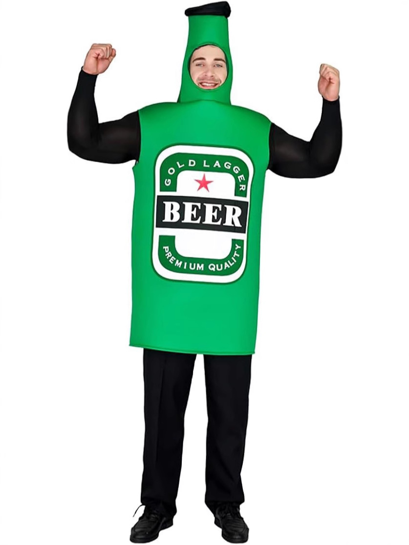 ชุดแฟนซี ขวดเบียร์ สีเขียว