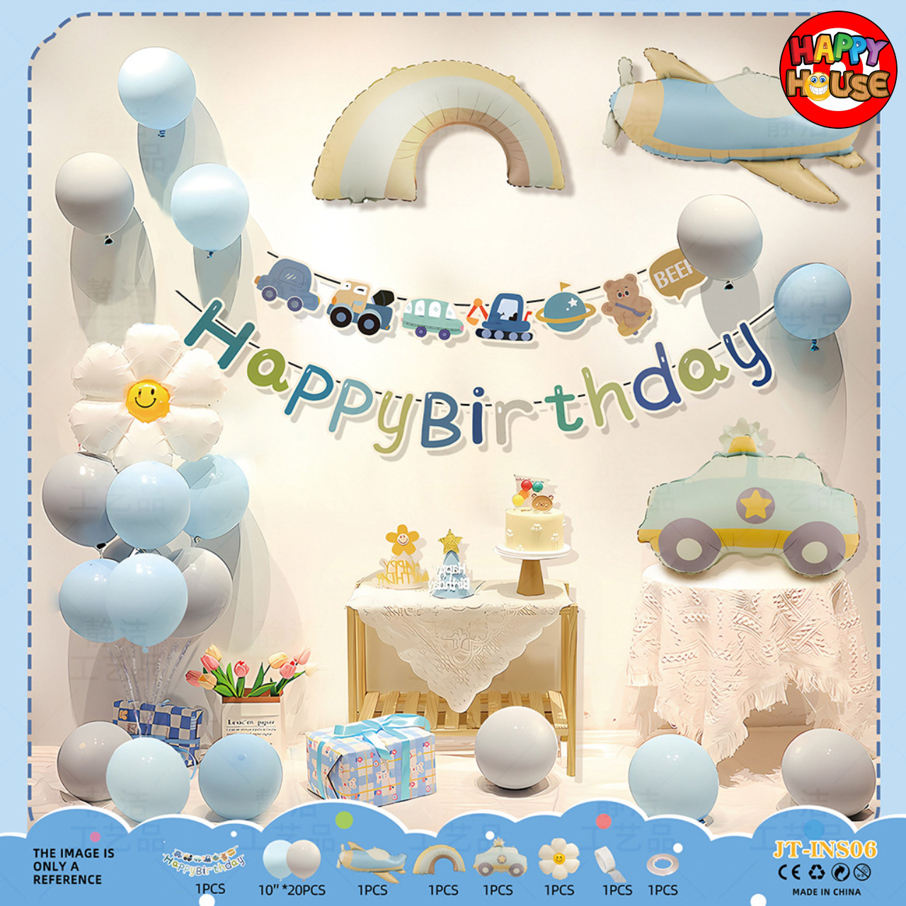 เซตจัดตกแต่งงานวันเกิด Happy Birthday (JT-INS06)