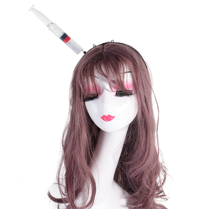 เครื่องแต่งกาย ที่คาดผม ไซริงค์ ติดหัว ฮาโลวีน