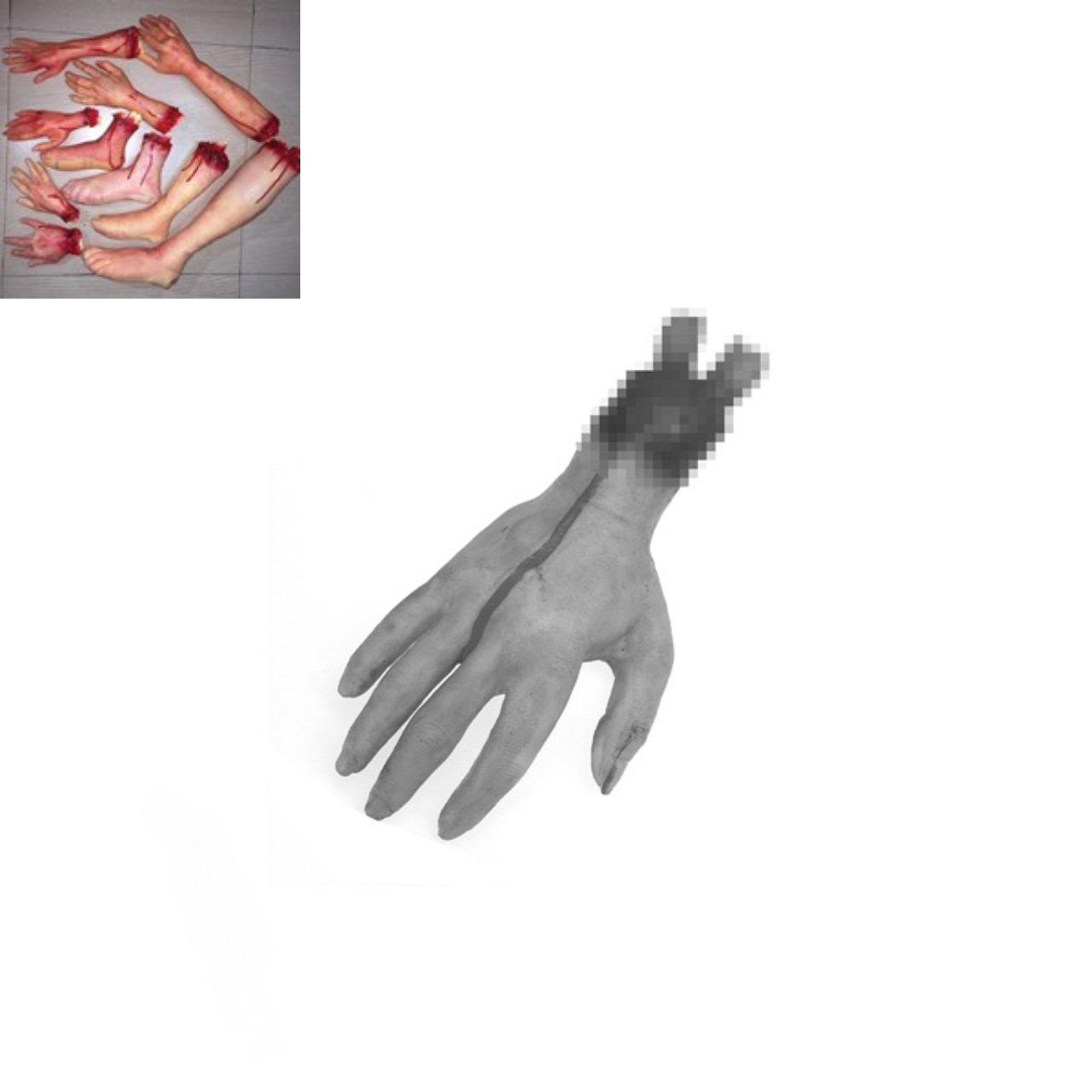 ของเล่น มือปลอม ข้างขวา ตกแต่งงานปาร์ตี้ Halloween