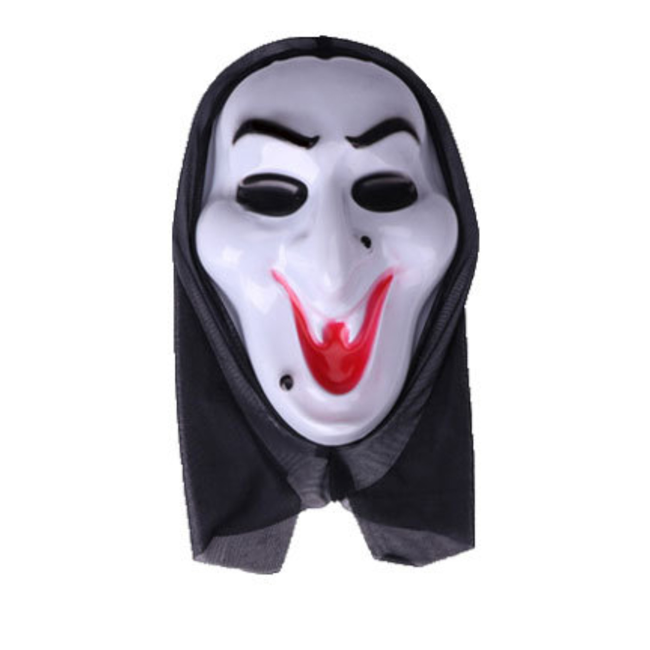  หน้ากากสวมหัวเต็มหน้า แม่มด WITCH สีดำ พลาสติก