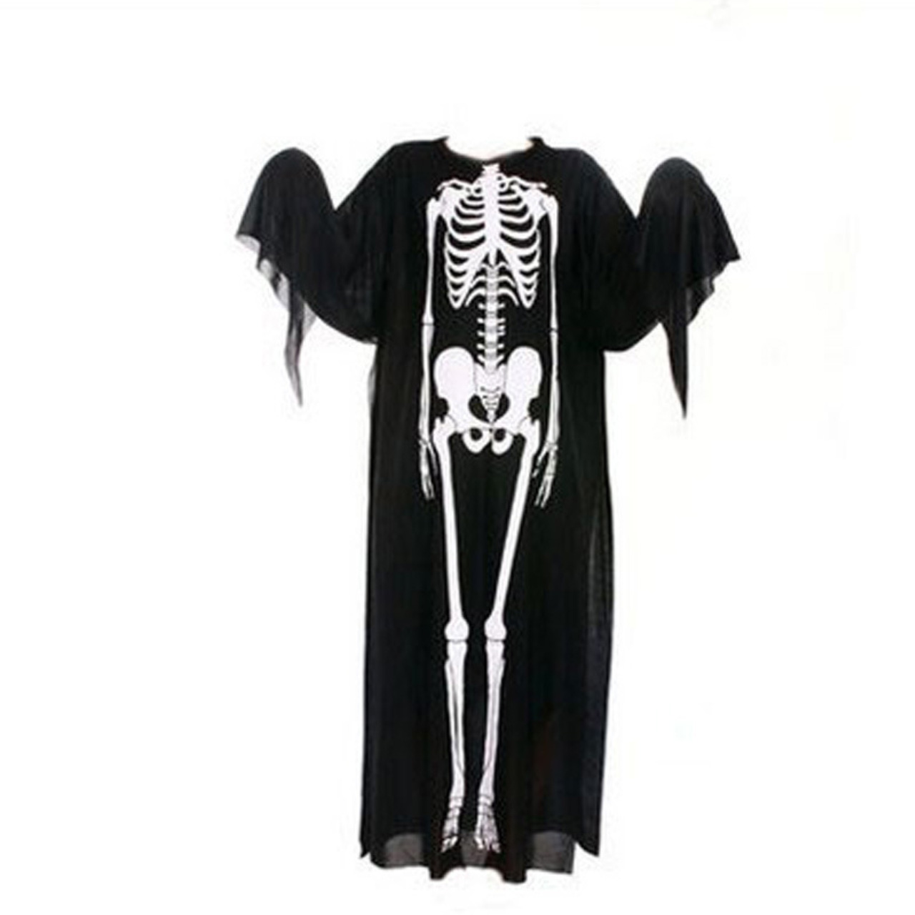 ชุดแฟนซี โครงกระดูก สีดำ แขนยาว ขนาด 120 cm ฮาโลวีน