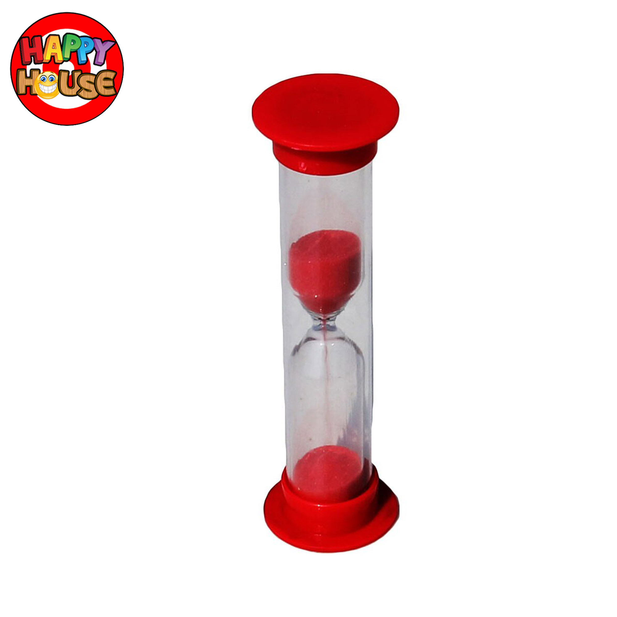 Hourglass นาฬิกาทรายจับเวลา ขนาดเล็ก 1 นาที สำหรับจับเวลาเล่นเกม (สีแดง)