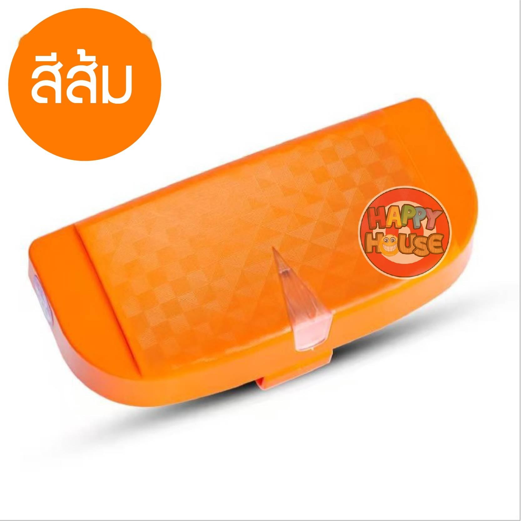 กล่องแว่นรถยนต์ธรรมดา แบบ B ส้ม