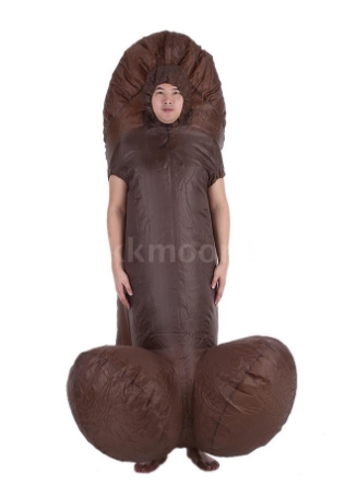 ชุดเป่าลม แฟนซี ชุดหรรม กะจู๋ (น้ำตาล)