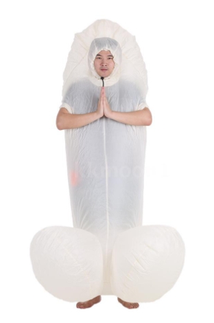 ชุดเป่าลม แฟนซี ชุดหรรม กะจู๋ (ขาว)