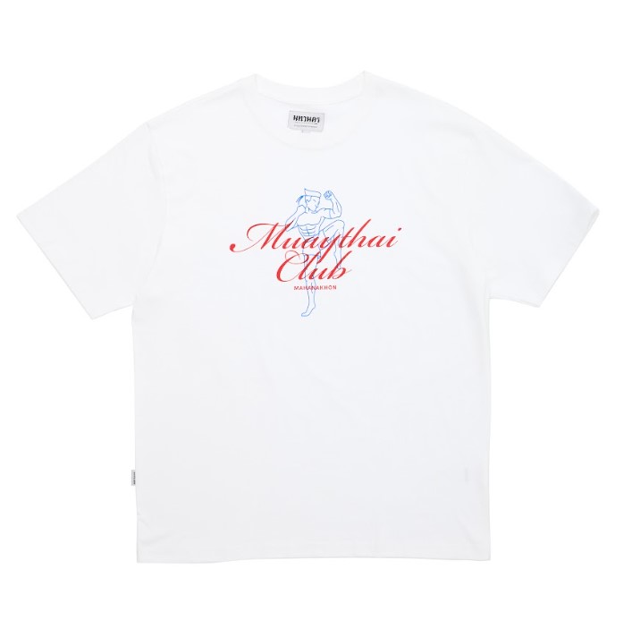 MAHANAKHON MUAY THAI CLUB OVERSIZED T-SHIRT WHITE - XL