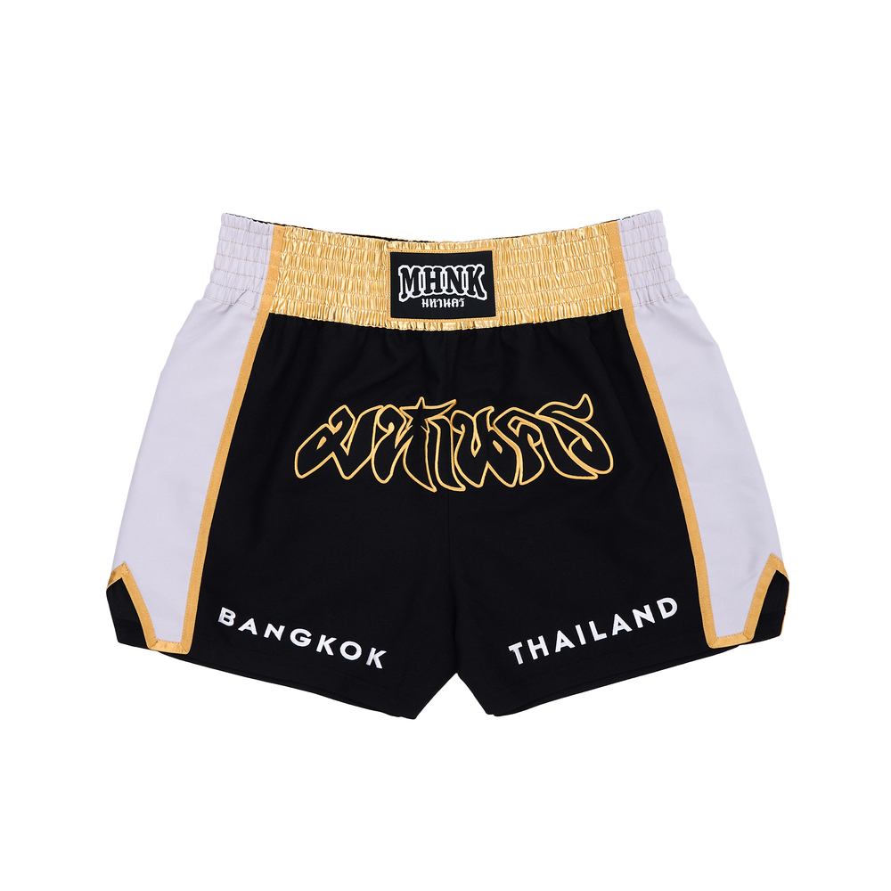 MAHANAKHON MUAY THAI CLUB SHORTS BLACK - XXL