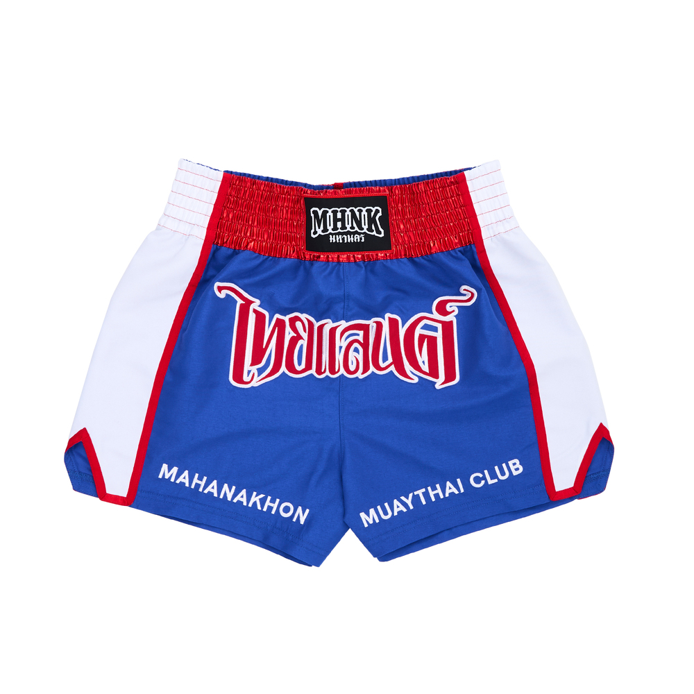 MAHANAKHON MUAY THAI CLUB SHORTS BLUE - M