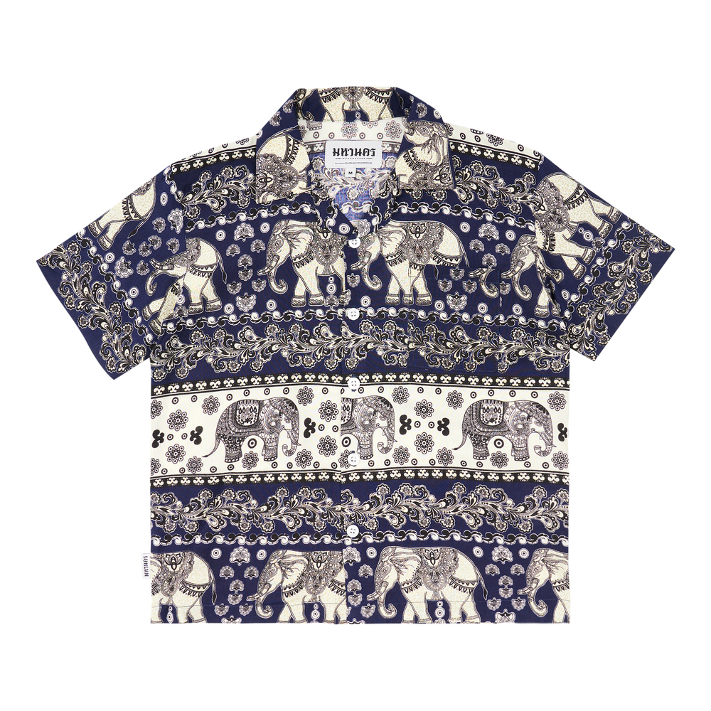 MAHANAKHON CHANG KIDS HAWAII SHIRT BLUE - L