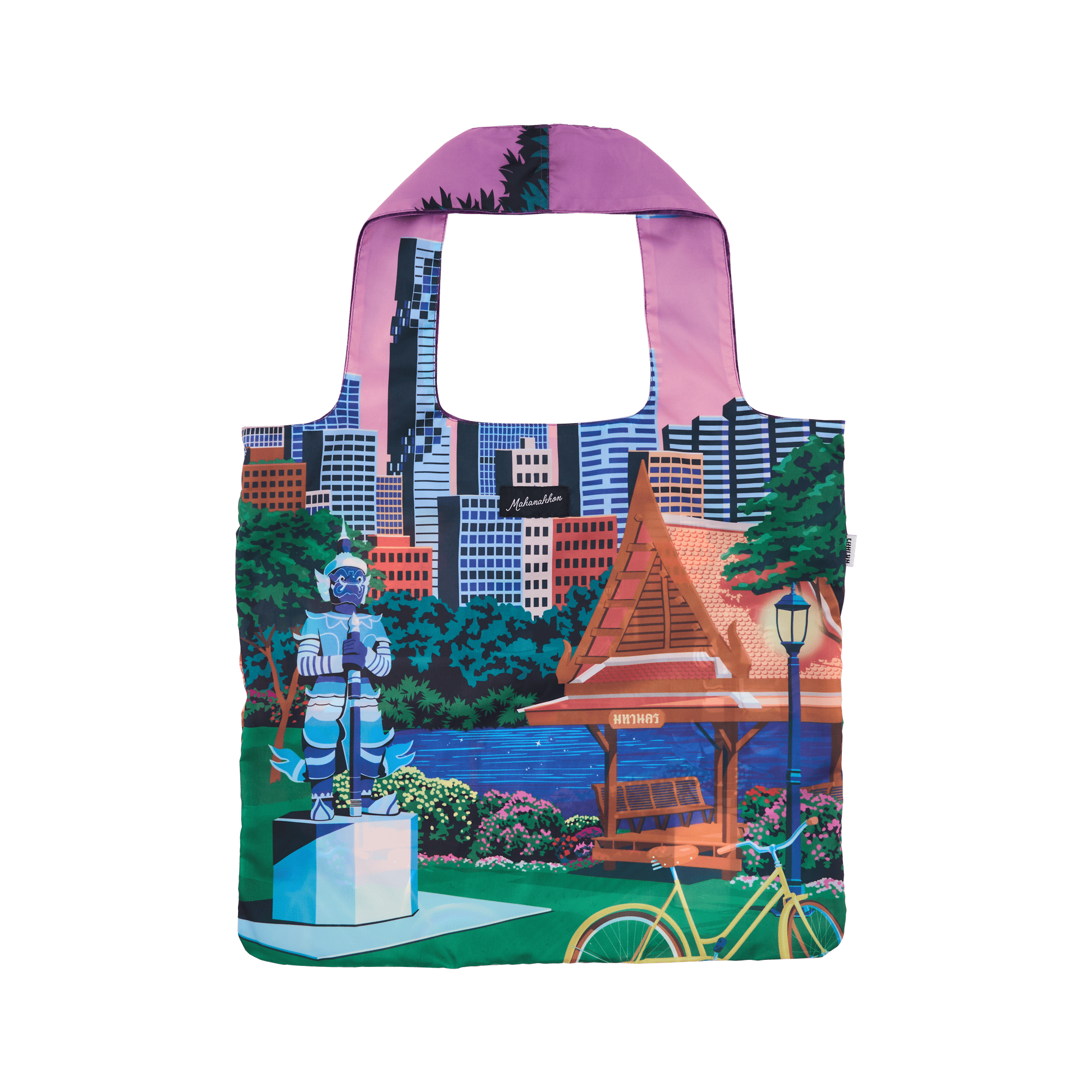 Mahanakhon City Pop Sunset Folding Bag PI