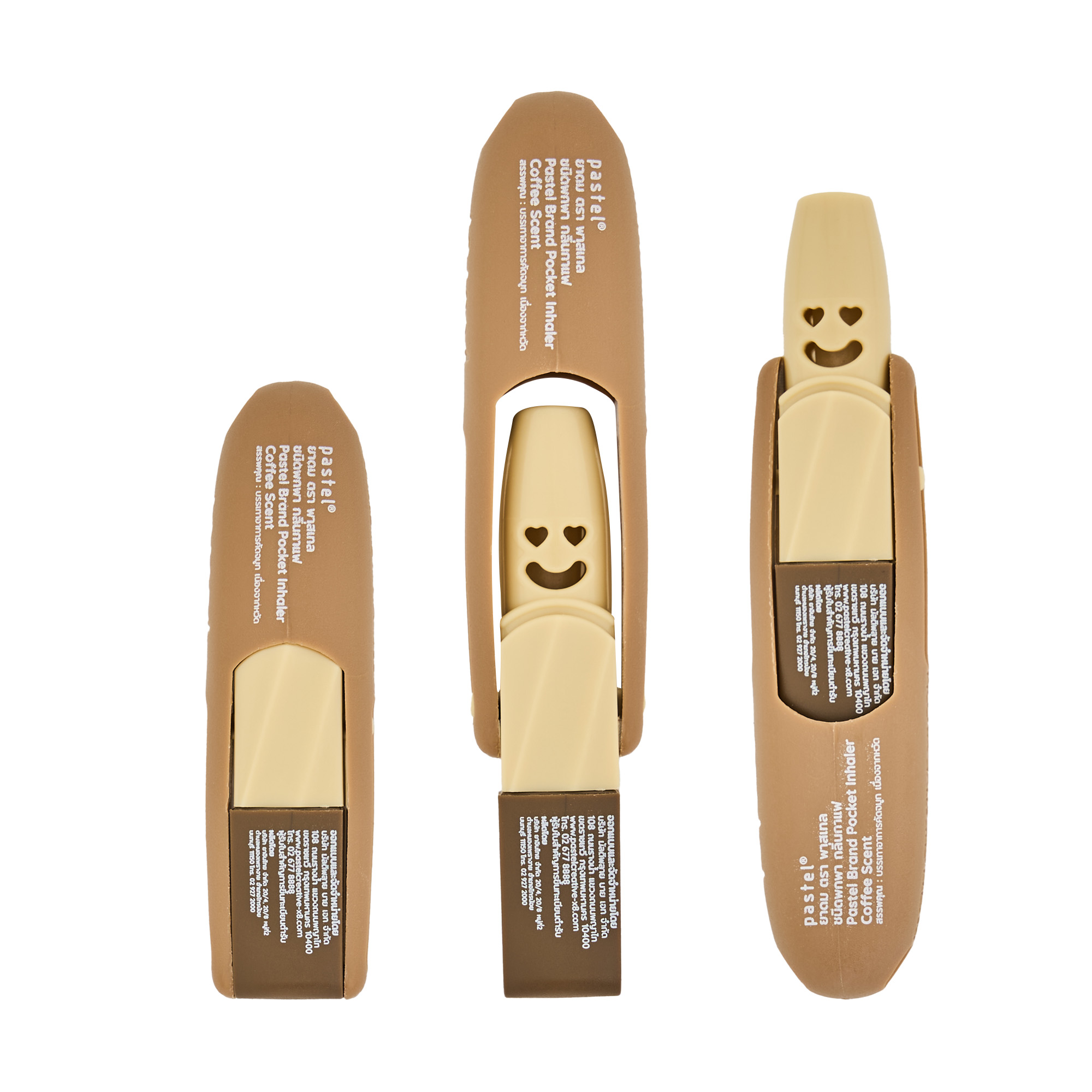 pastel pocket inhaler coffee scent ยาดมชนิดพกพากลิ่นกาแฟ แบบชิ้น