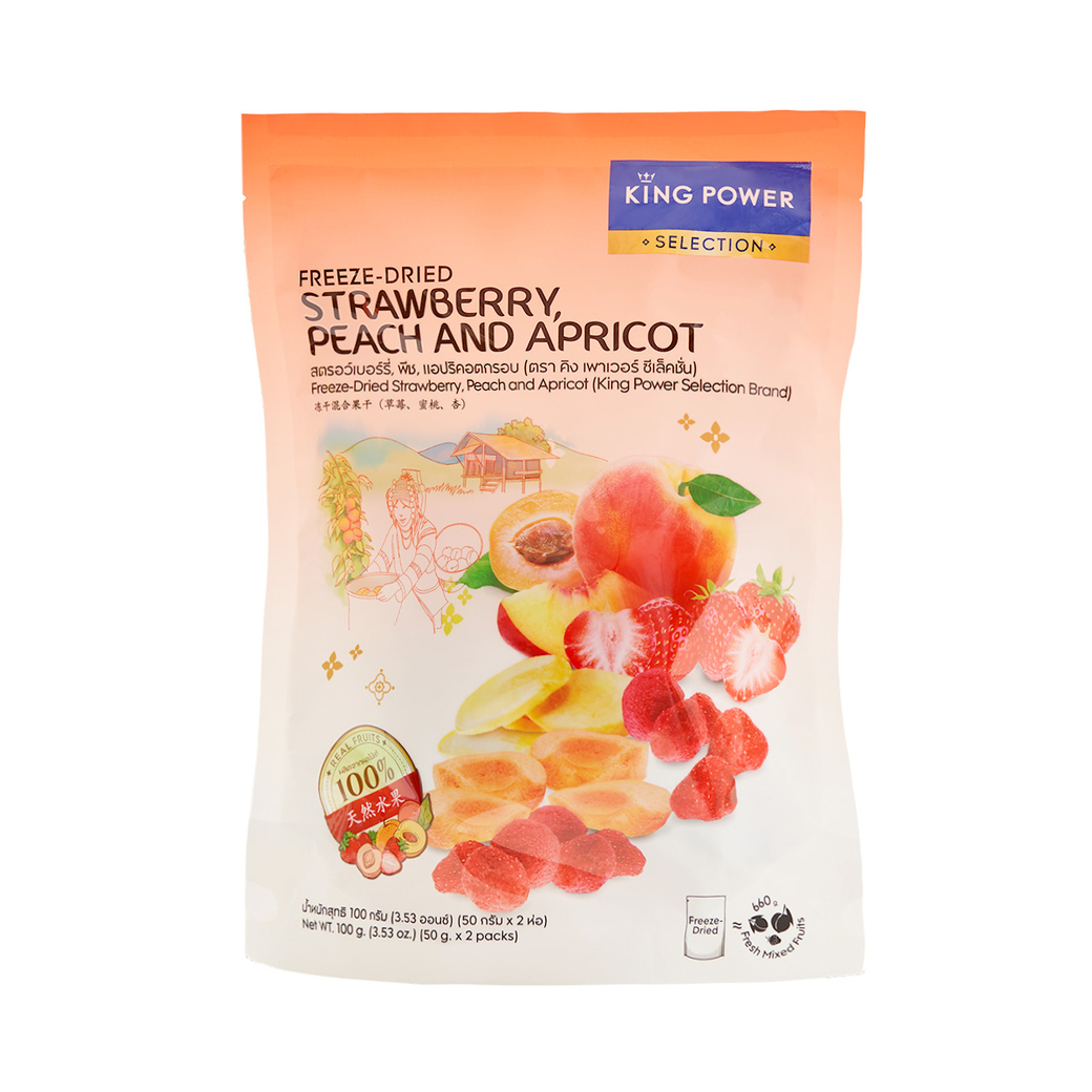 King Power Selection ผลไม้รวมอบกรอบ 100 กรัม